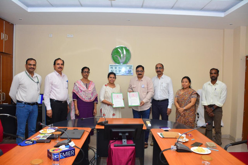 NIPHM MoU signing ceremony with officials holding document