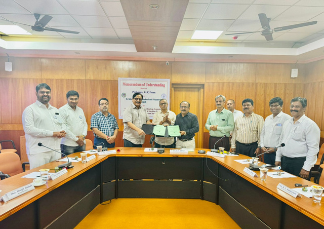 Memorandum of Understanding signing ceremony at conference room, Pune